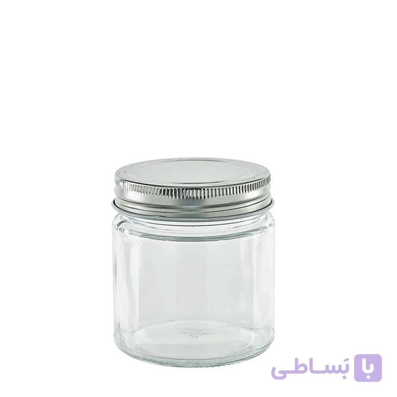 جاحبوباتی شیشه ای استوانه ای درب کانتینری سایز 3 کد 9 — تصویر 1