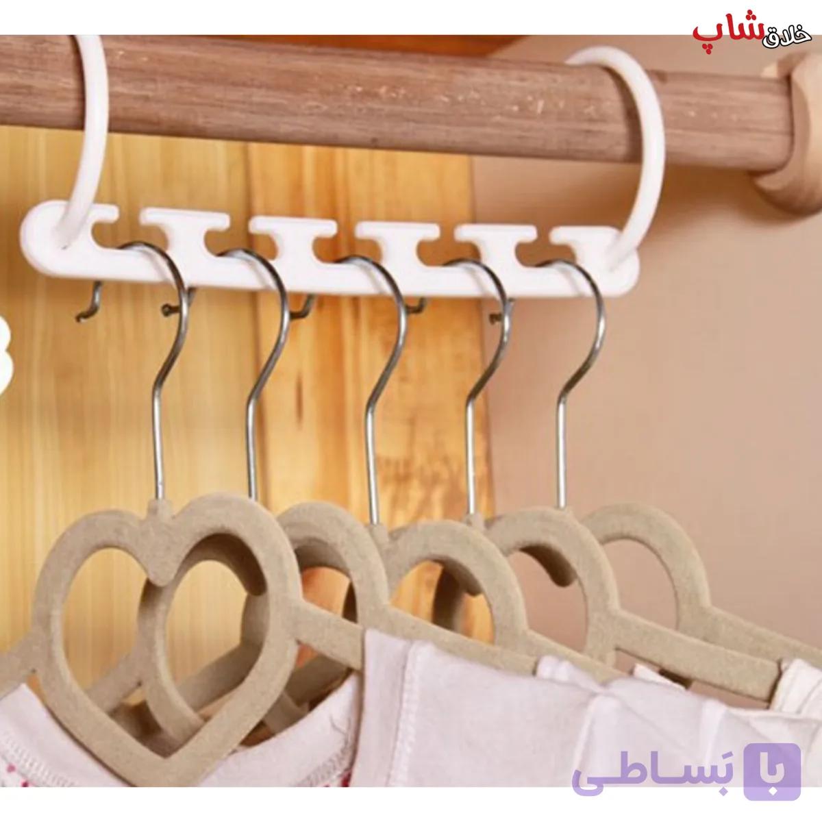 چوب لباسی عمودی واندر هنگر پک ۶ عددی کد MA02 — تصویر 1