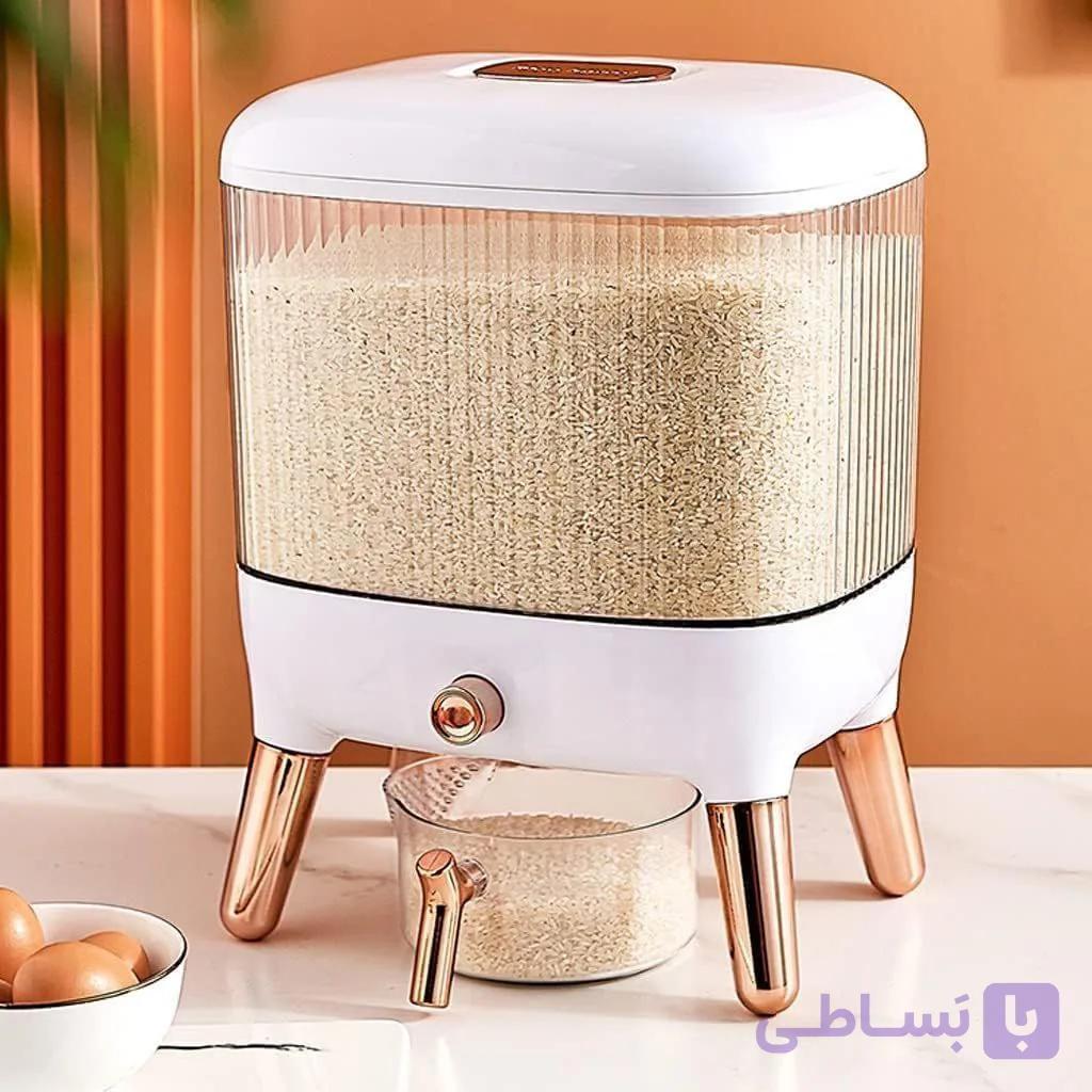 جابرنجی لوکس شفاف پایه دار با شیر تخلیه وارداتی — تصویر 1