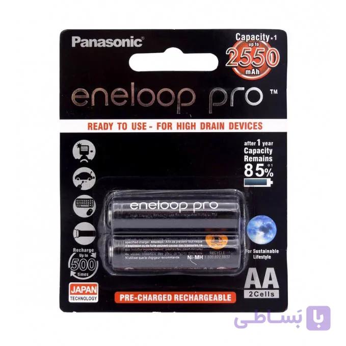 باتری قلمی شارژی پاناسونیک مدل eneloop pro 2550mAh — تصویر 1