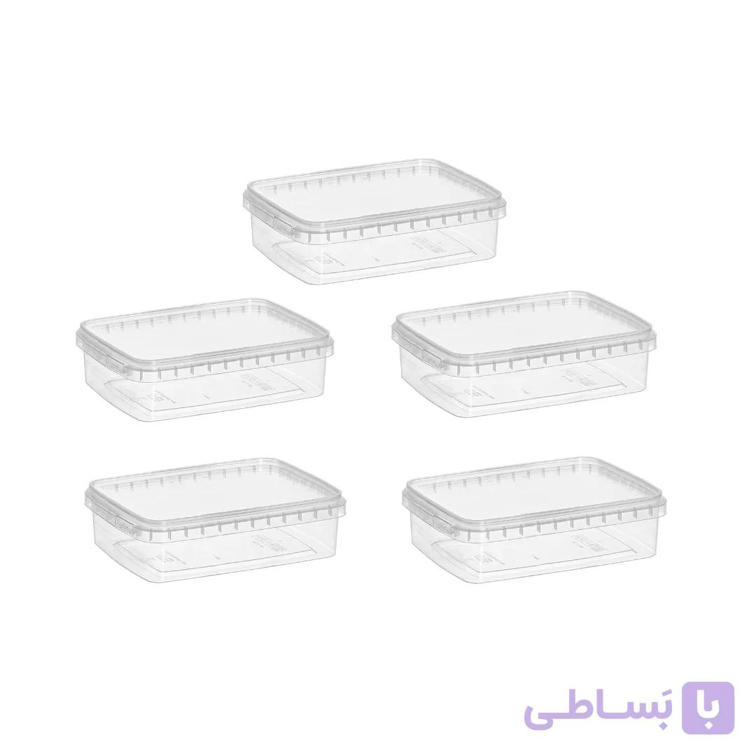 ظرف فریزری و مایکروویو پک 5 عددی مدل 400 سی سی — تصویر 1