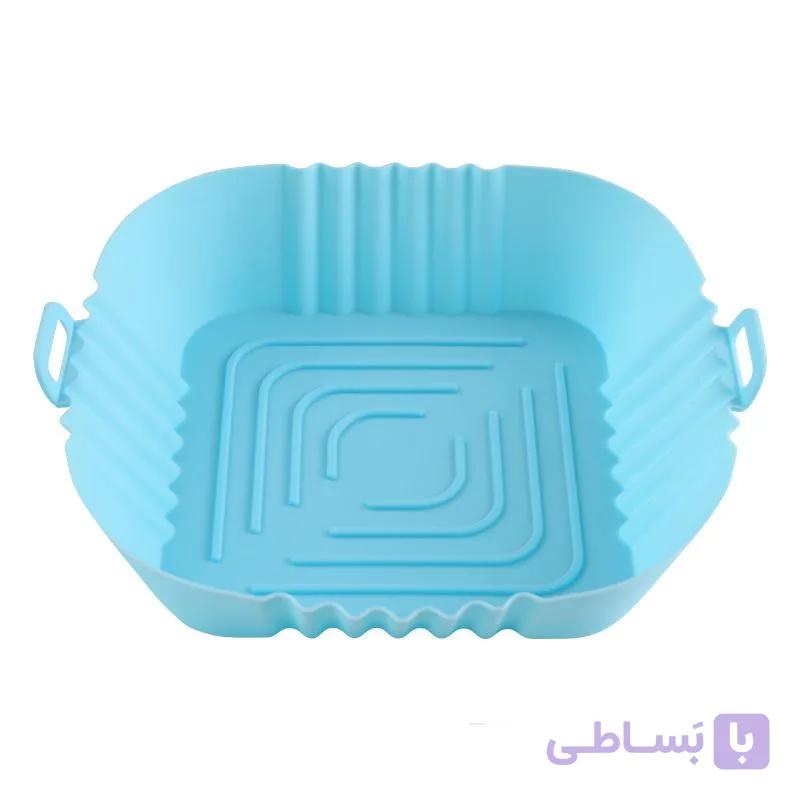 ظرف سیلیکونی هواپز و سرخ کن بدون روغن فودگرید مربع سایز 16 کد S21 — تصویر 1