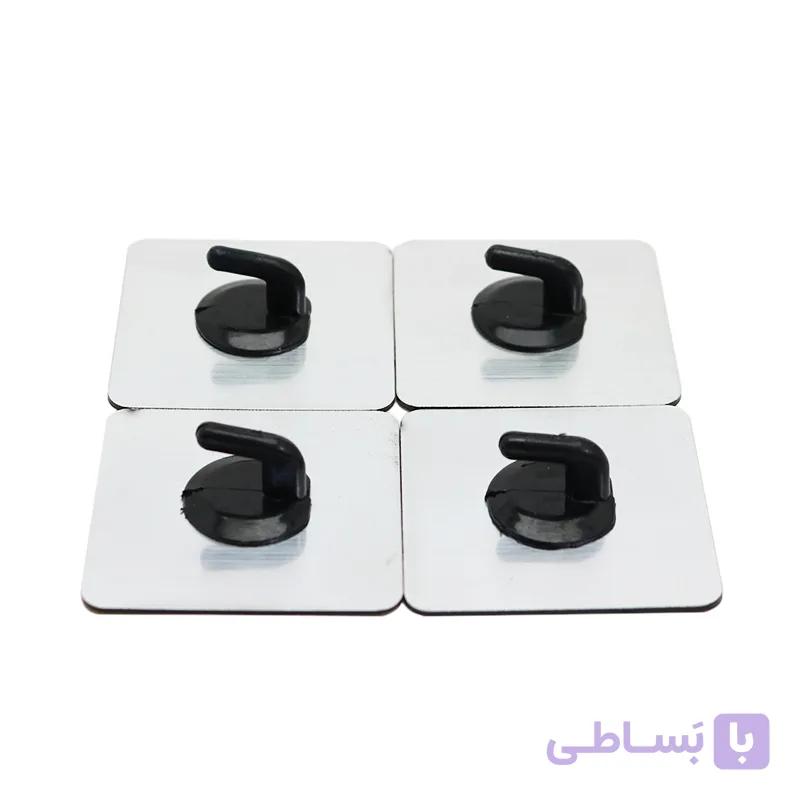 آویز دیواری و هوک چسب دار 4 عددی — تصویر 1