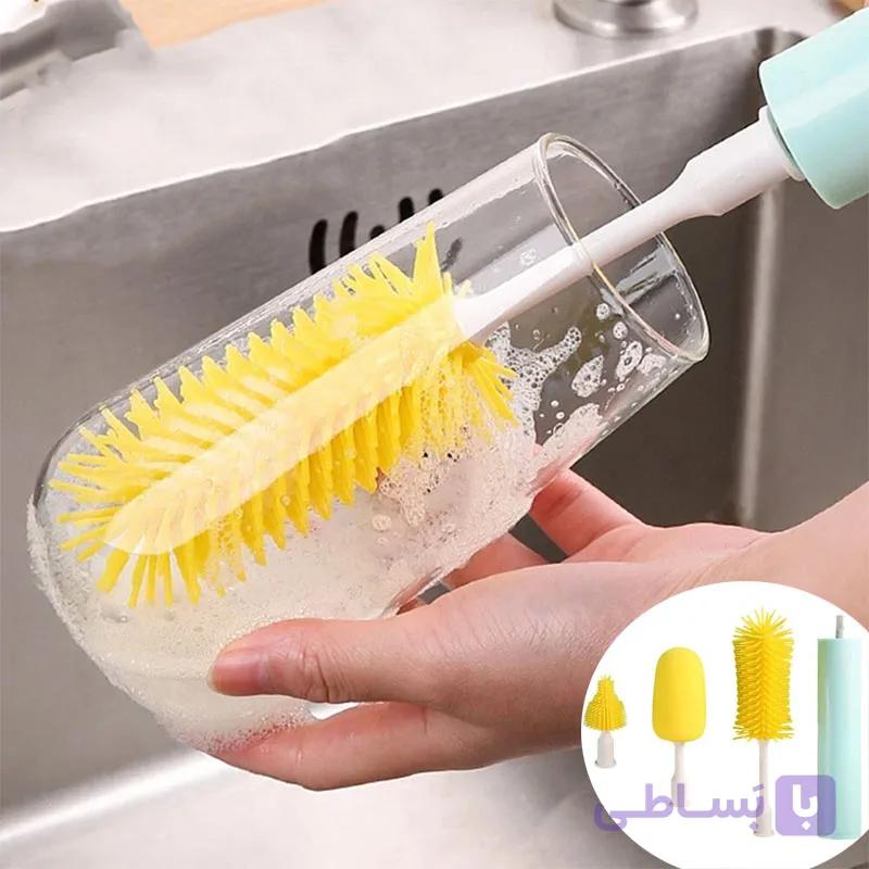 فرچه بطری و شیشه شور شارژی — تصویر 1
