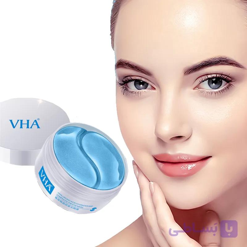 ماسک زیر چشم مرطوب کننده هیالورونیک اسید وی اچ ای ۶۰ عددی VHA Hyaluronic Acid Hydratesand Compacts The Eye Mask — تصویر 1