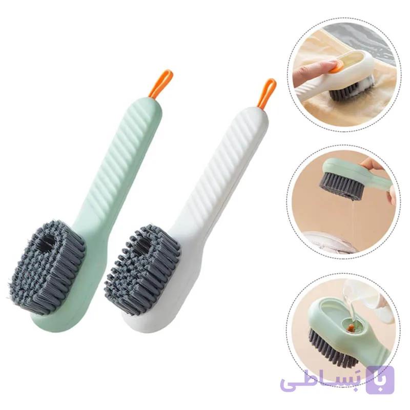 فرچه شستشو مخزن دار دسته دار Shoe brush — تصویر 1