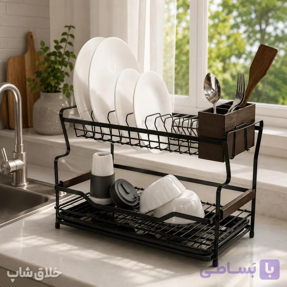 آبچکان رومیزی دو طبقه مدل کالیفرنیا کد SL102 — تصویر 1