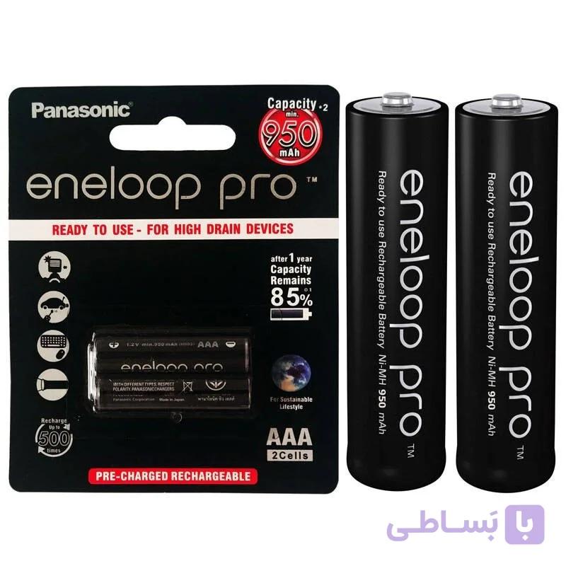 باتری نیم قلمی شارژی پاناسونیک مدل eneloop pro 950mAh — تصویر 1