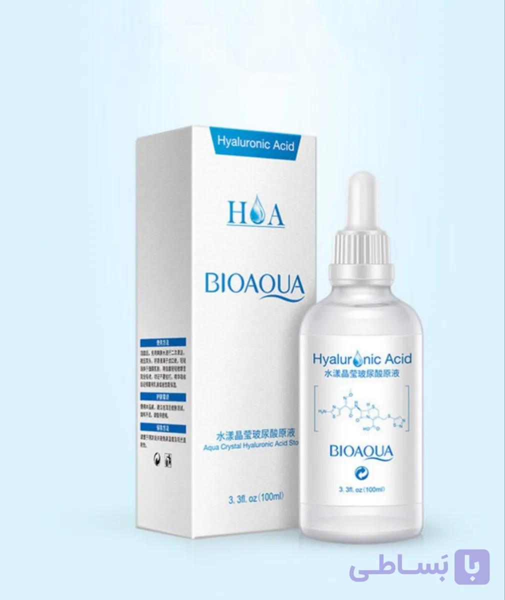 سرم روشن کننده و ترمیم چروک پوست هیالورونیک اسید بیوآکوا hyaluronic acid BIOAQUA — تصویر 1