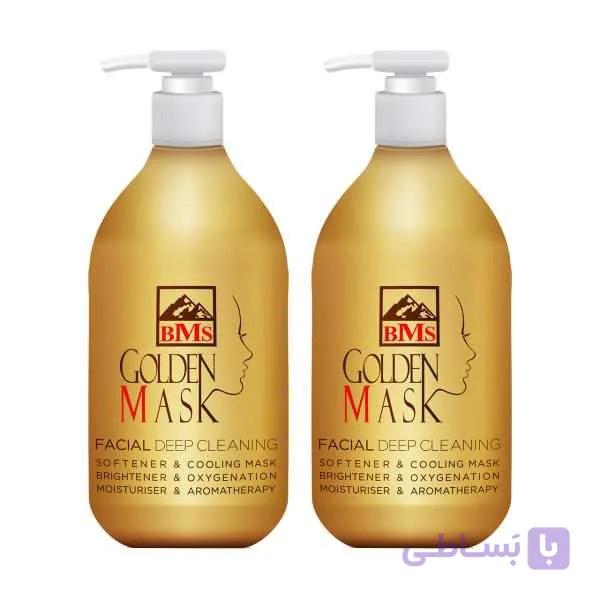 ماسک طلایی صورت بی ام اس مدل golden mask BMS 300 ML — تصویر 1