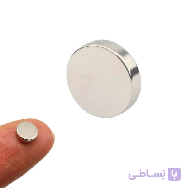 مگنت کوچک 12 عددی مدل نئودیمیوم سکه ای — تصویر 1