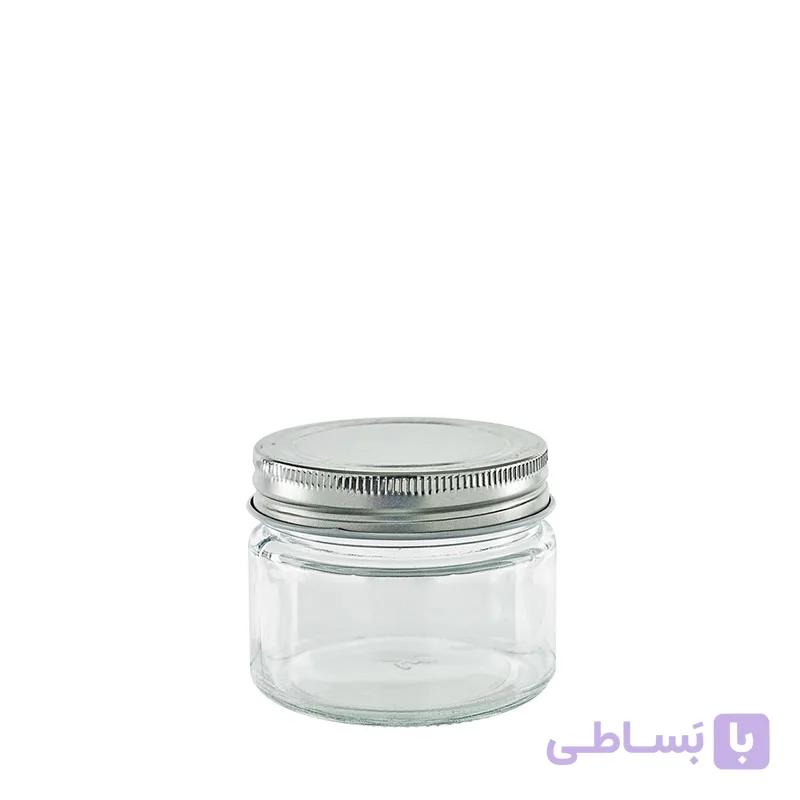 جاحبوباتی شیشه ای استوانه ای درب کانتینری سایز 7 کد 20 — تصویر 1