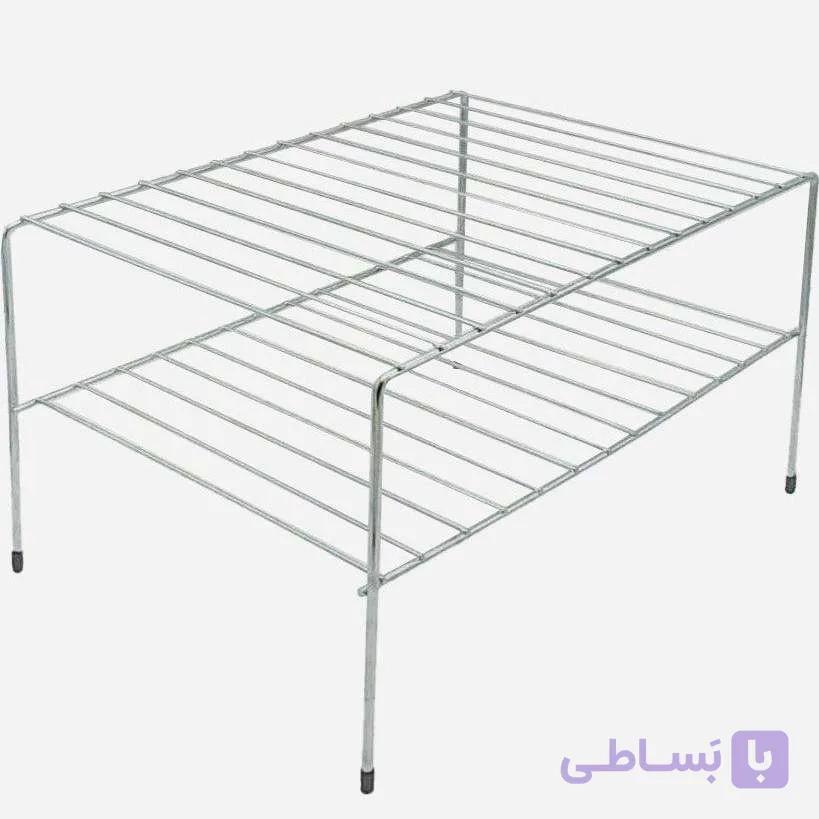 راف 2 طبقه فلزی عادل ADEL استیل کروم