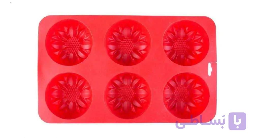 قالب ژله روماroma سیلیکونی مافین 6تایی بزرگ 104