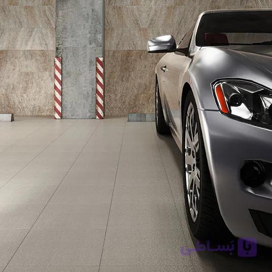 سرامیک کف فوجی 30 در 30 سرامیک پارکینگ البرز Fuji طوسی کرم — تصویر 1