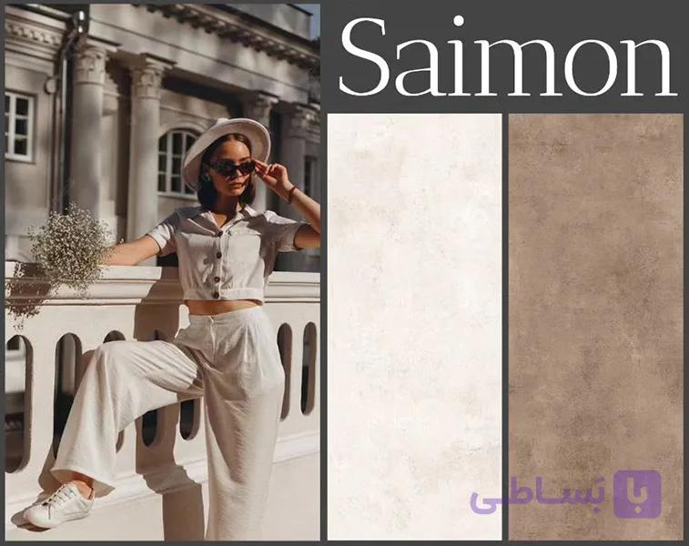 سرامیک طرح سمنت سایمون خانه من 60*120 پرسلان فول پولیش — تصویر 1