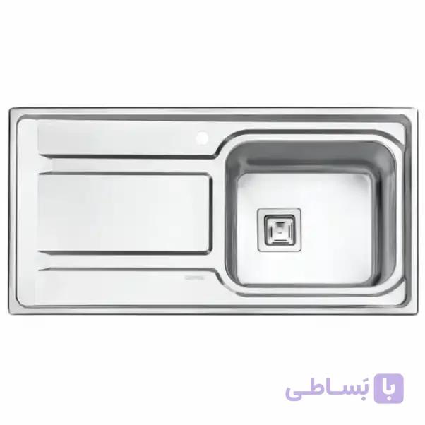 سینک ظرفشویی توکار ایلیا استیل کد 2082 فانتزی
