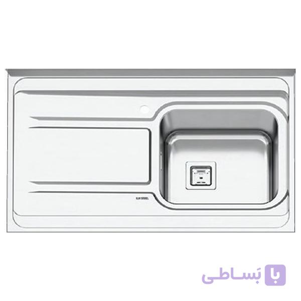 سینک ظرفشویی روکار ایلیا استیل کد 1082 فانتزی