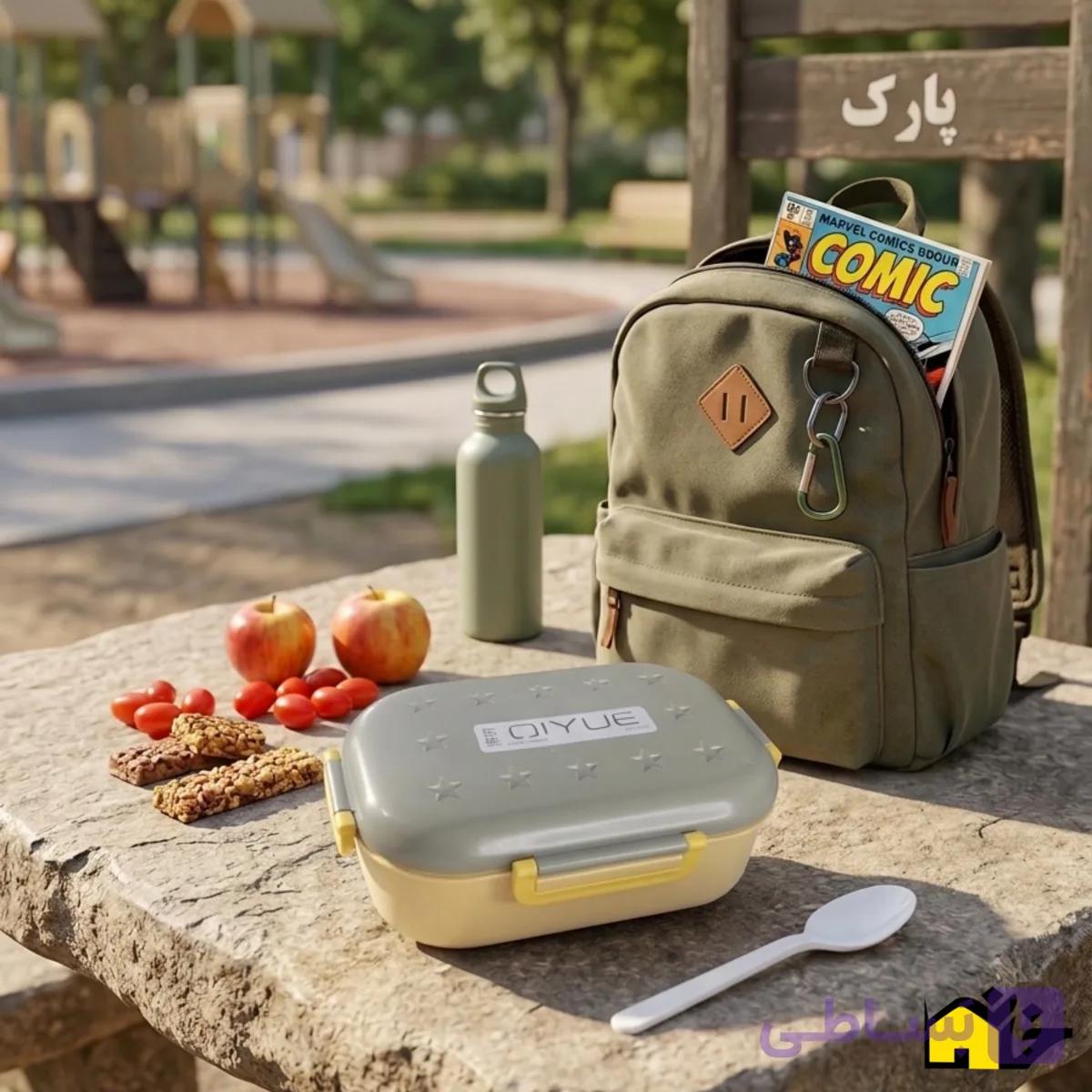 ظرف غذای کودک دوخانه مدل ستاره — تصویر 1