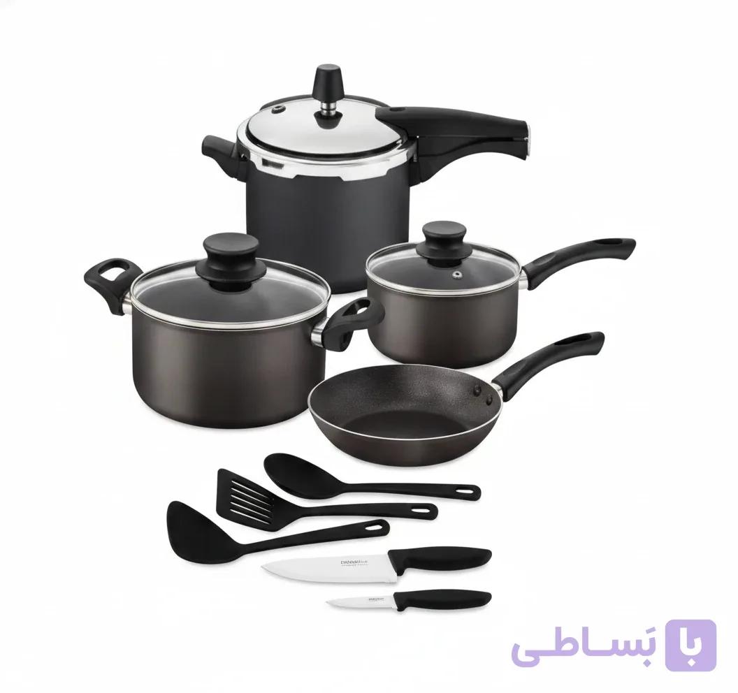 سرویس ۱۲ پارچه قابلمه و تابه ترامونتینا مدل Paris کد 27899382 فروشگاه اینترنتی خانه نو