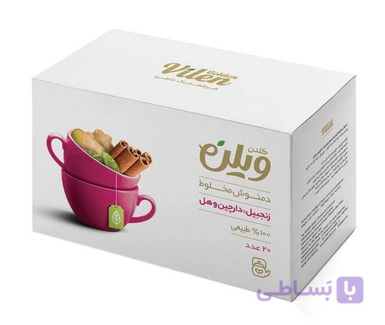 دمنوش کیسه‌ای زنجبیل ،دارچین و هل