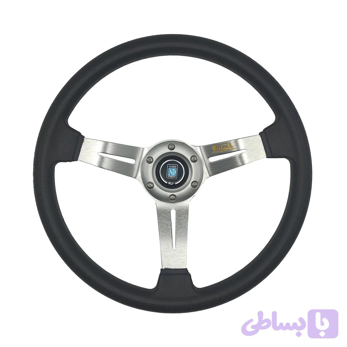 فرمان اسپرت نقره ای برند NARDI — تصویر 1