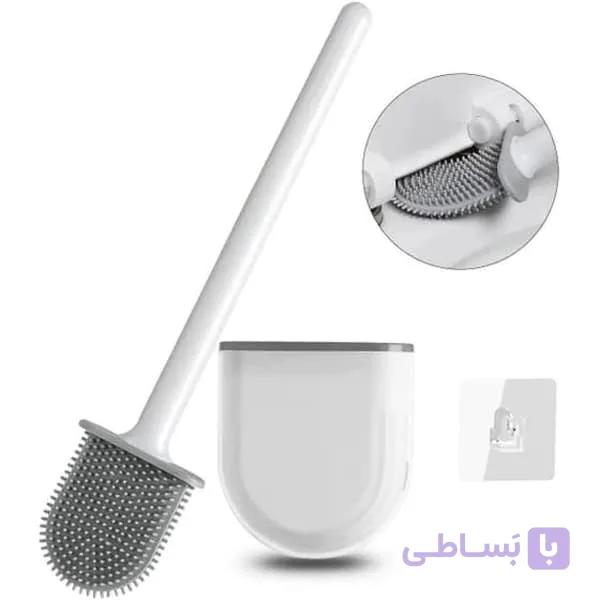براش توالت قابدار سیلیکون نیم دایره دبلیو اس WS117 — تصویر 1