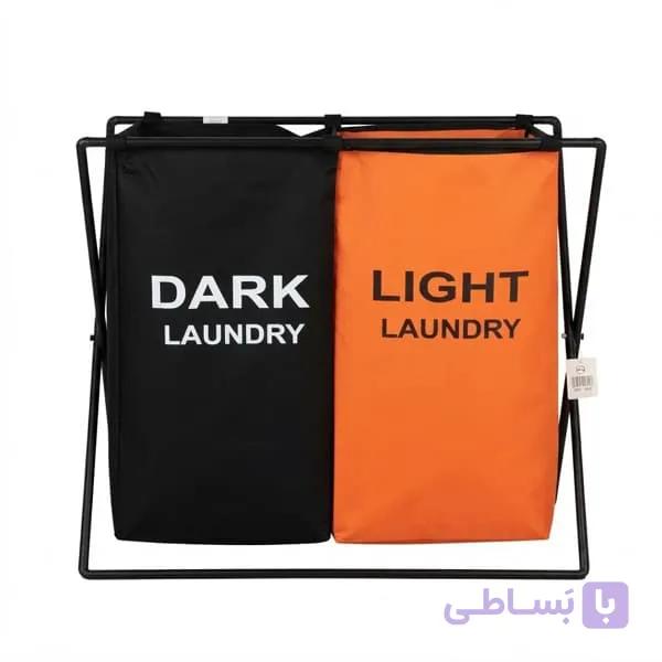سبد لباس دبلیو اس مدل 2 خانه WS — تصویر 1