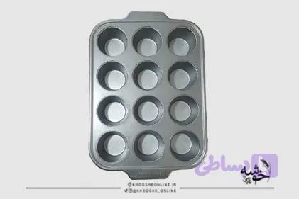 قالب مافین تفلون 12عددی kitchen Aid