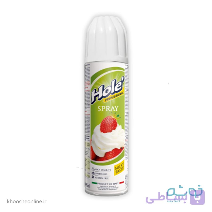 اسپری خامه HOLE ایتالیایی 250 گرمی