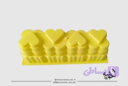 قالب ژله پلاستیکی کیکس قلب