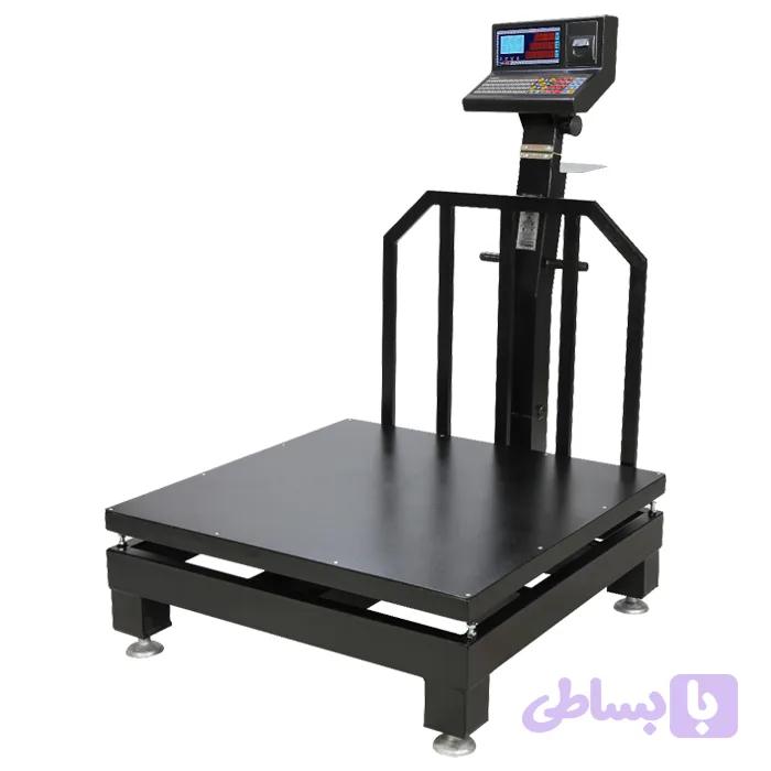 باسکول محک 1 تن مدل 13000 پلاس پرینتردار سینی گالوانیزه 120×120 سانتی ‌متر