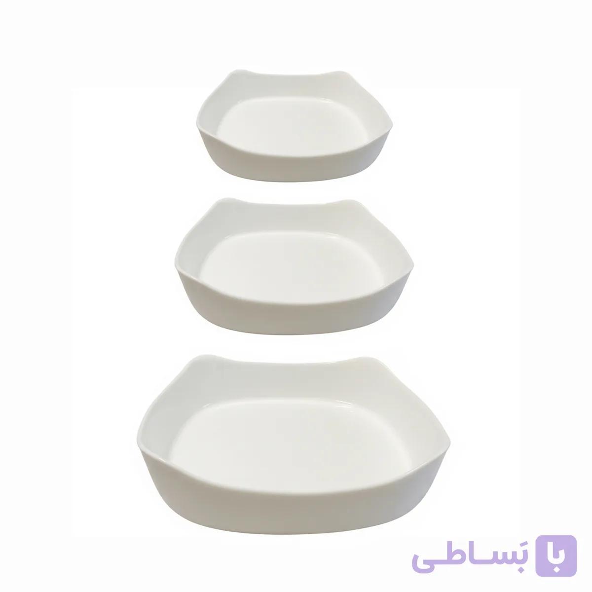 ظرف پخت گلدن اوپال مدل کارین مجموعه 3 عددی — تصویر 1