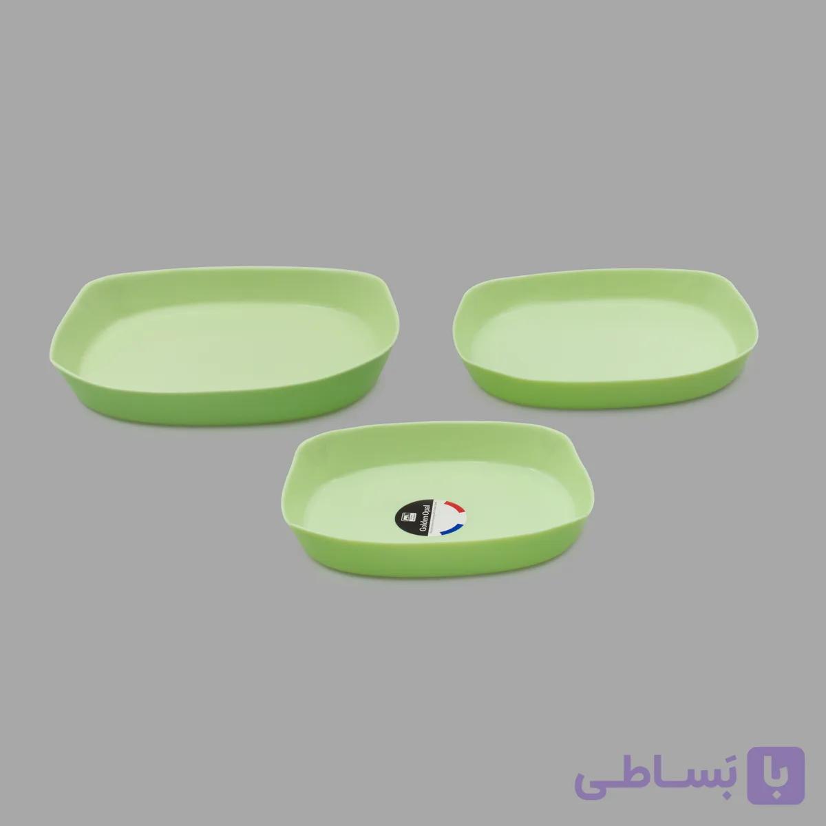 ظرف پخت گلدن اپال مدل Rectangle مجموعه سه عددی — تصویر 1