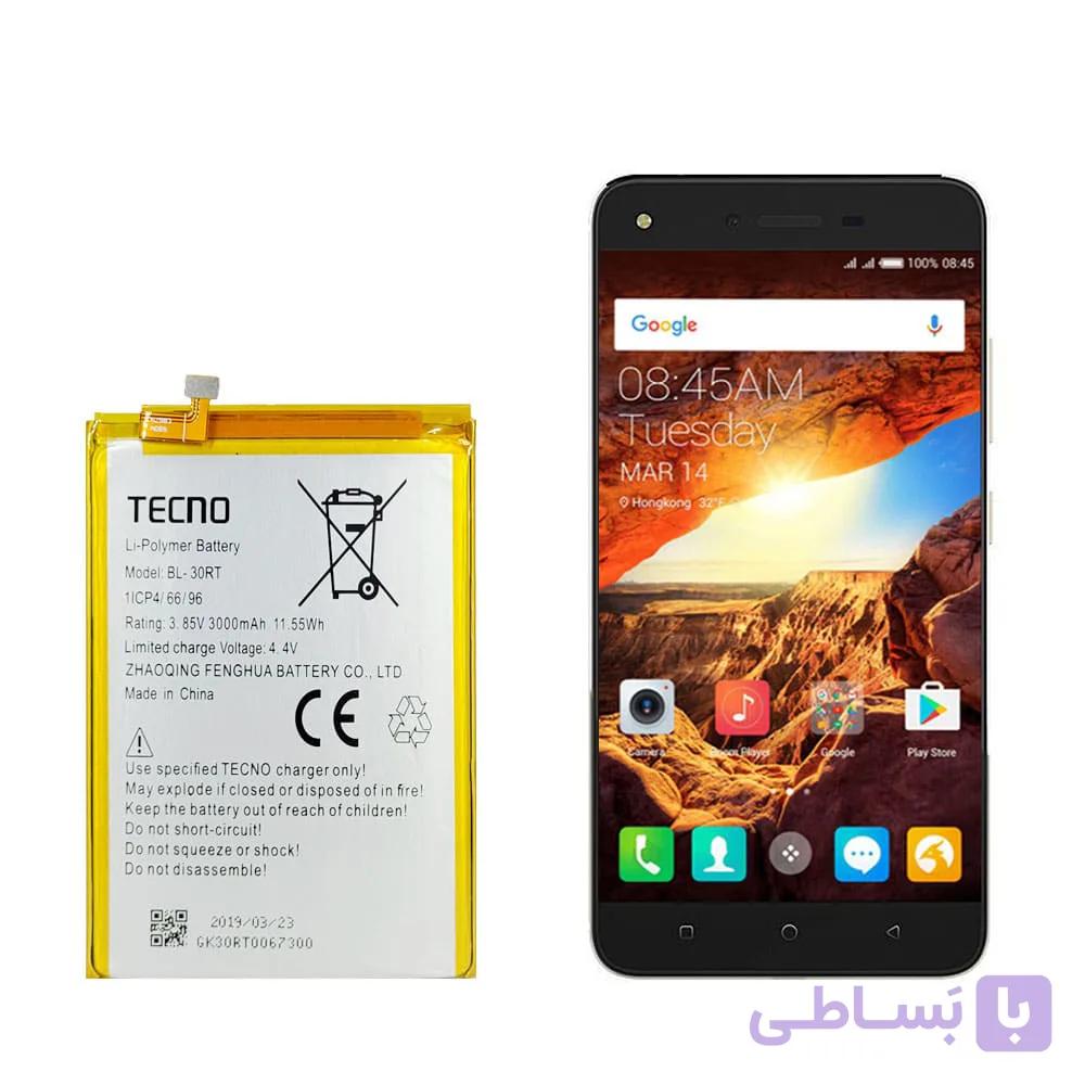 باتری گوشی تکنو Tecno Spark K7 مدل BL-30RT — تصویر 1