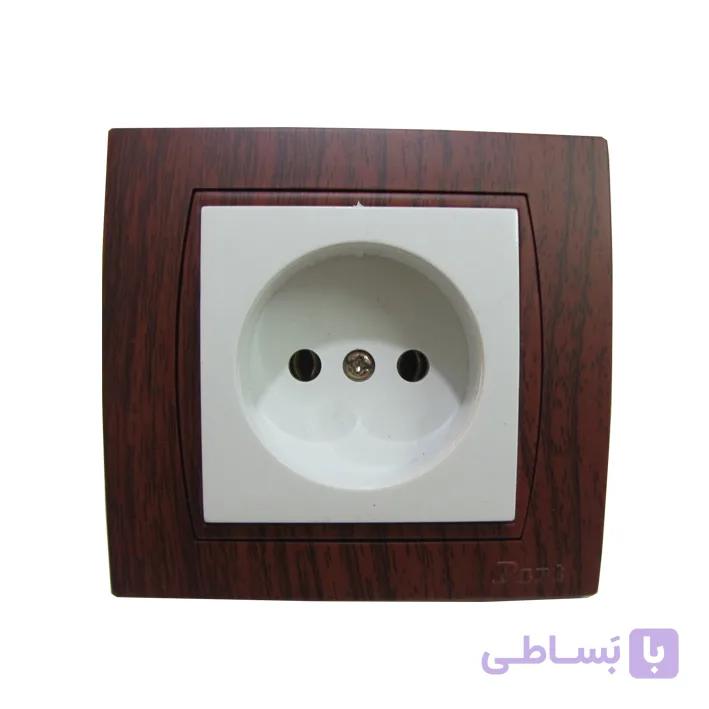 پریز تلفن طرح چوب آذین پارت الکتریک — تصویر 1