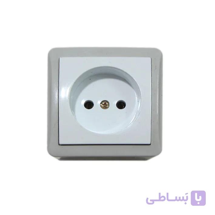 پریز برق سرامیکی روکار پارت مدل شهاب — تصویر 1