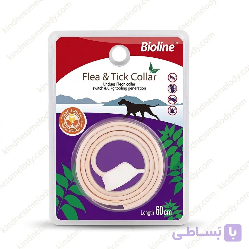 قلاده ضد کک و کنه بایولاین مخصوص سگ 60 سانتی متری Bioline Anti Flea and Tick Collar for Dogs 60cm