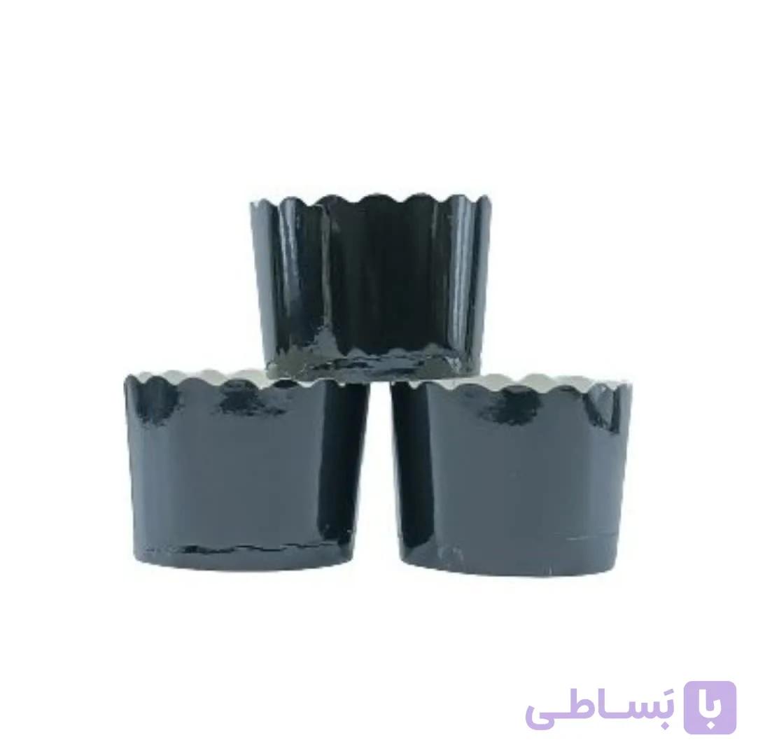 کپسول مافین کاپ کیک لیزری مشکی — تصویر 1
