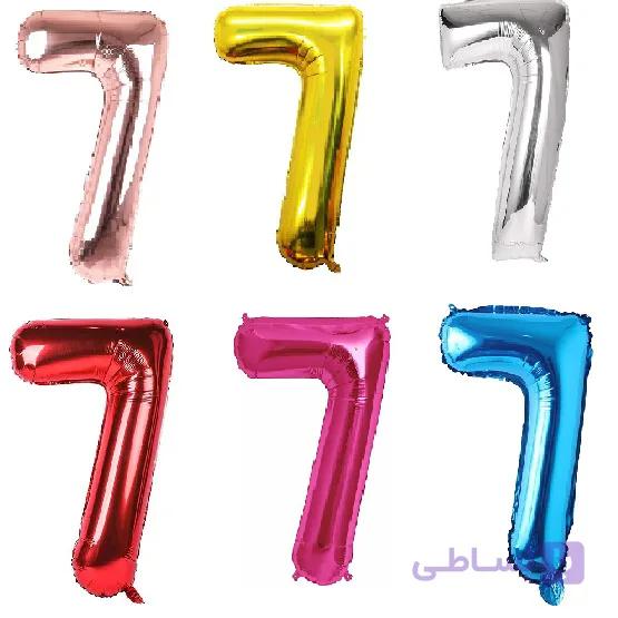 بادکنک فویلی عدد 7