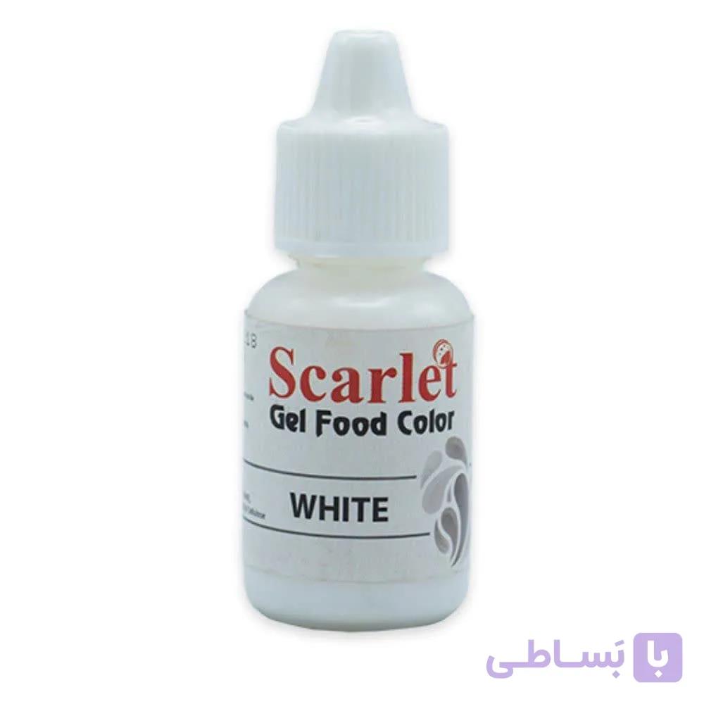 رنگ ژله ای 25 گرمی سفیداسکارلت