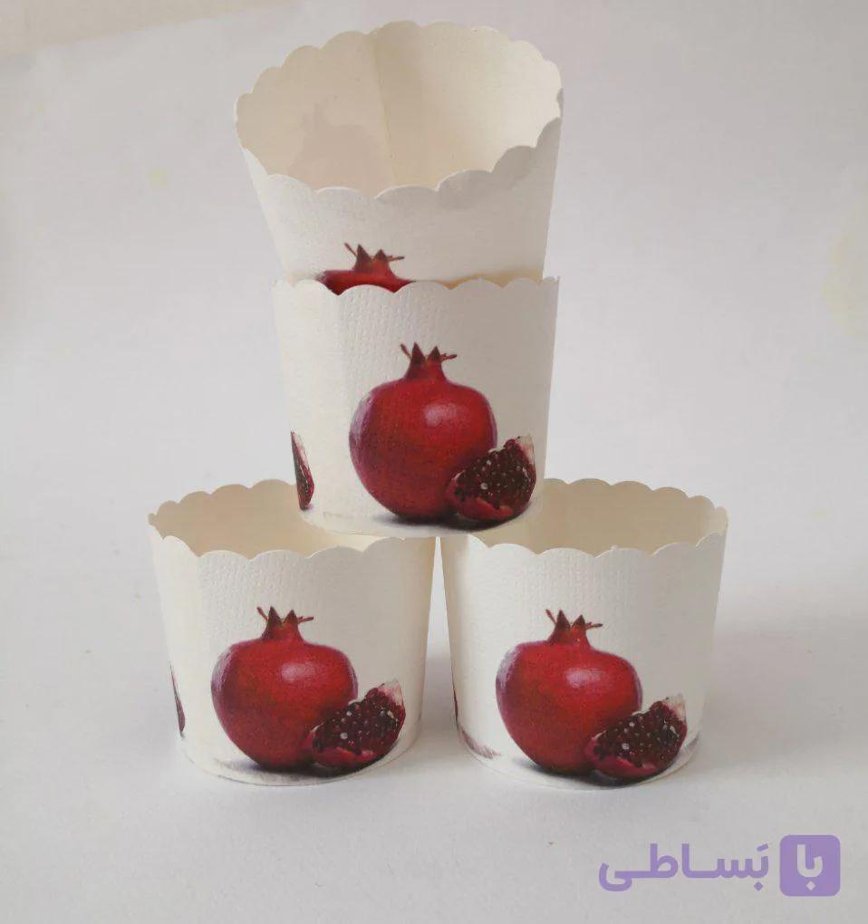 کپسول کاپ کیک طرح انار تکی