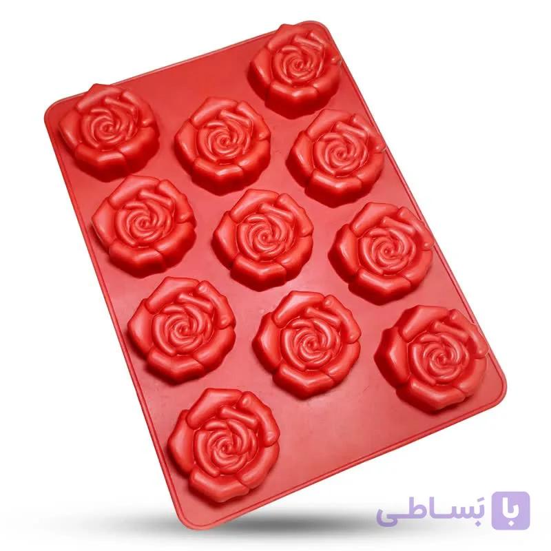 قالب سیلیکونی حلوایی رز مارگاریتا 10 خانه 6 سانت — تصویر 1