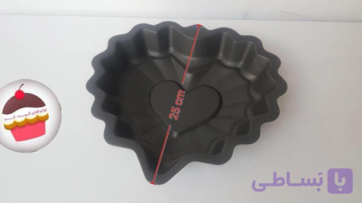 قالب تفلون طرح قلب کنگره ای