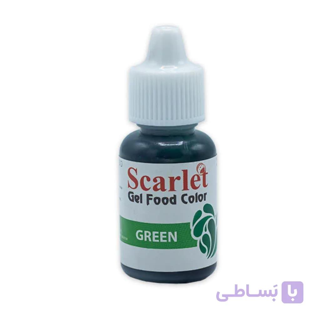 رنگ ژله ای 25 گرمی سبز تیفانی اسکارلت