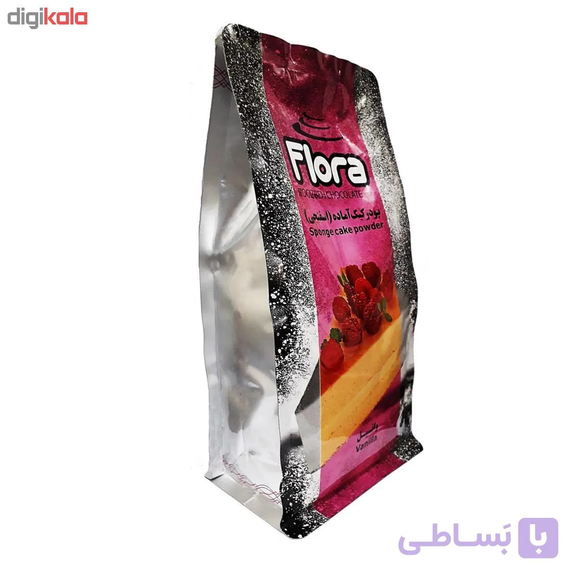 پودر کیک وانیلی اسفنجی آماده فلورا – 1000 گرم — تصویر 1