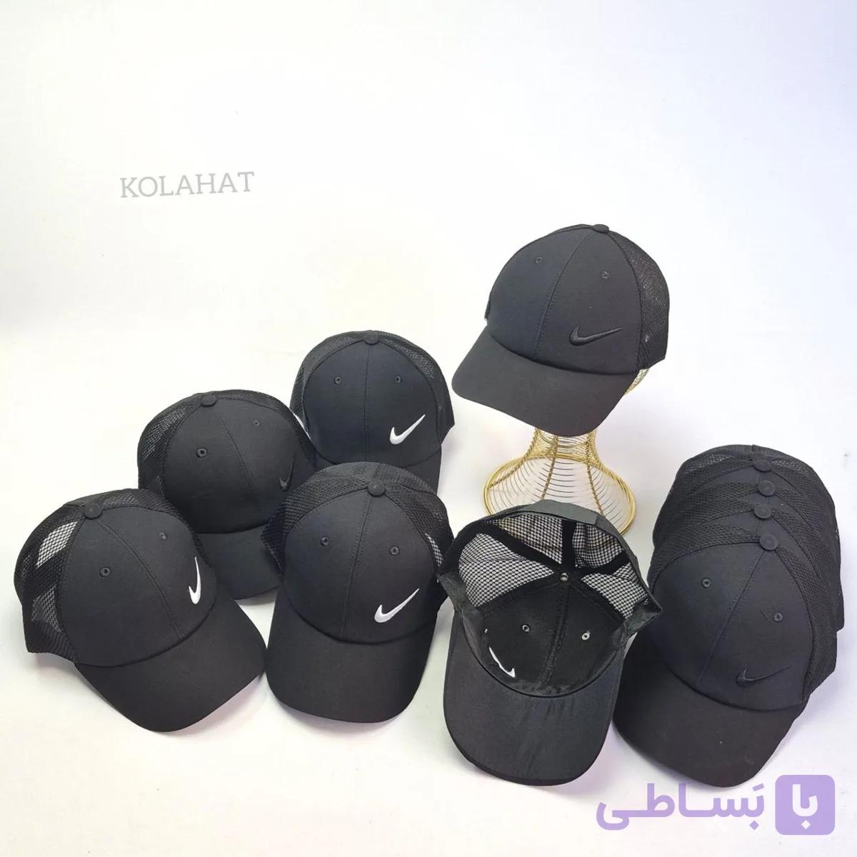 کلاه کتان پشت توری مشکی عمده