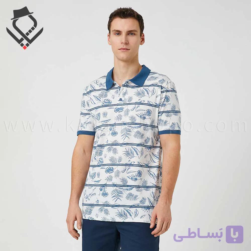پولوشرت مردانه Slim Fit Leaf — تصویر 1