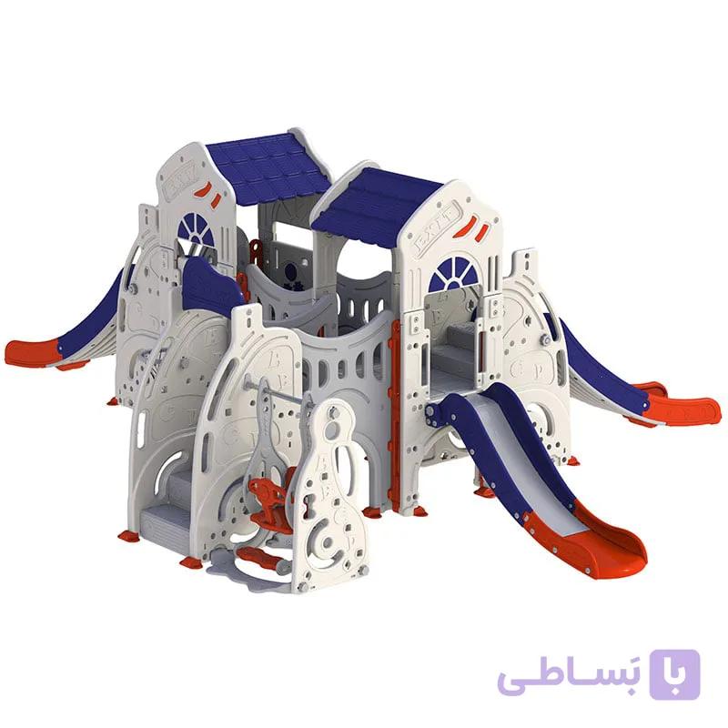 تاب و سرسره کودک دو برج با سه سرسره مدل PS5407 — تصویر 1
