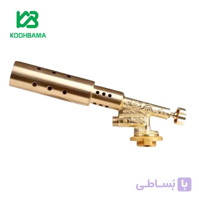 شعله افکن طلایی حکاکی دار مدل 8808 — تصویر 1